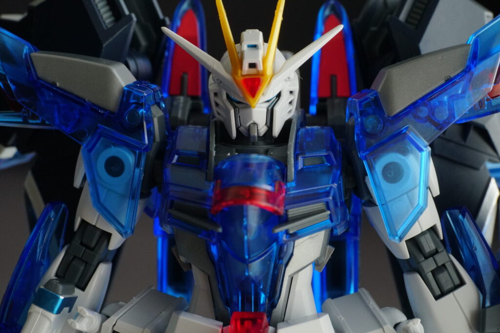 C賞 HG 1/144 ライジングフリーダムガンダム ソリッドクリア バストアップ正面