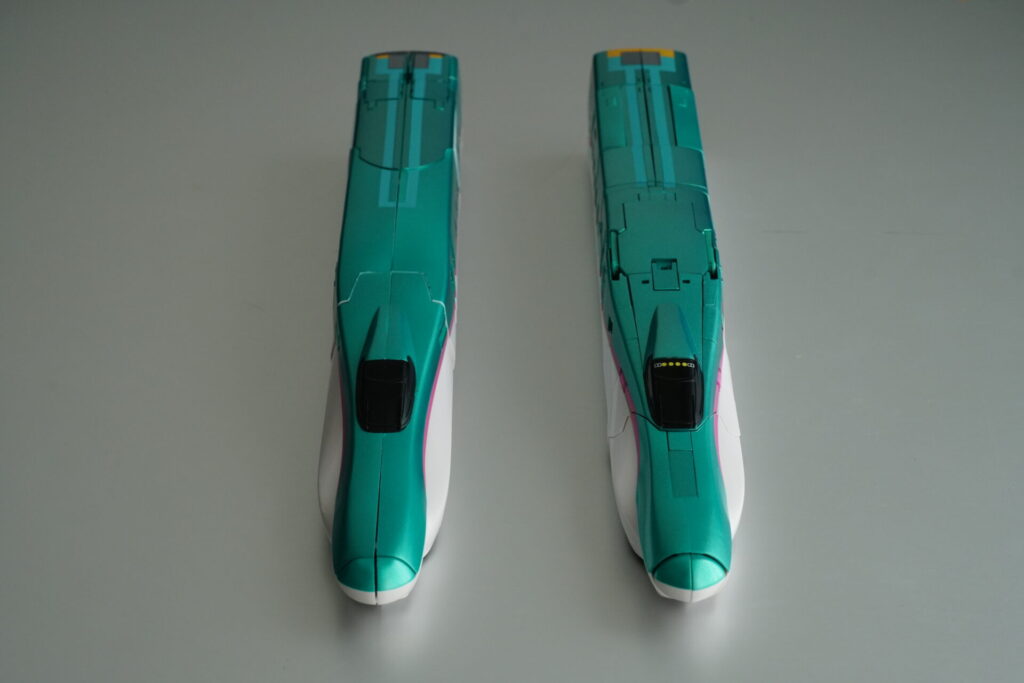 超合金魂 新幹線変形ロボ シンカリオン E5はやぶさ 新幹線モード 2両セット 俯瞰