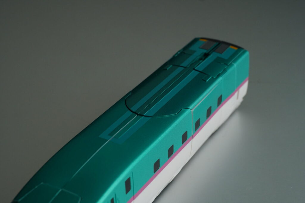 超合金魂 新幹線変形ロボ シンカリオン E5はやぶさ 新幹線モード 後部車両 分割線